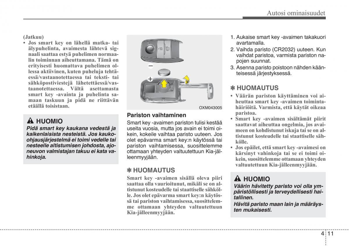 KIA Sportage III 3 omistajan kasikirja / page 92