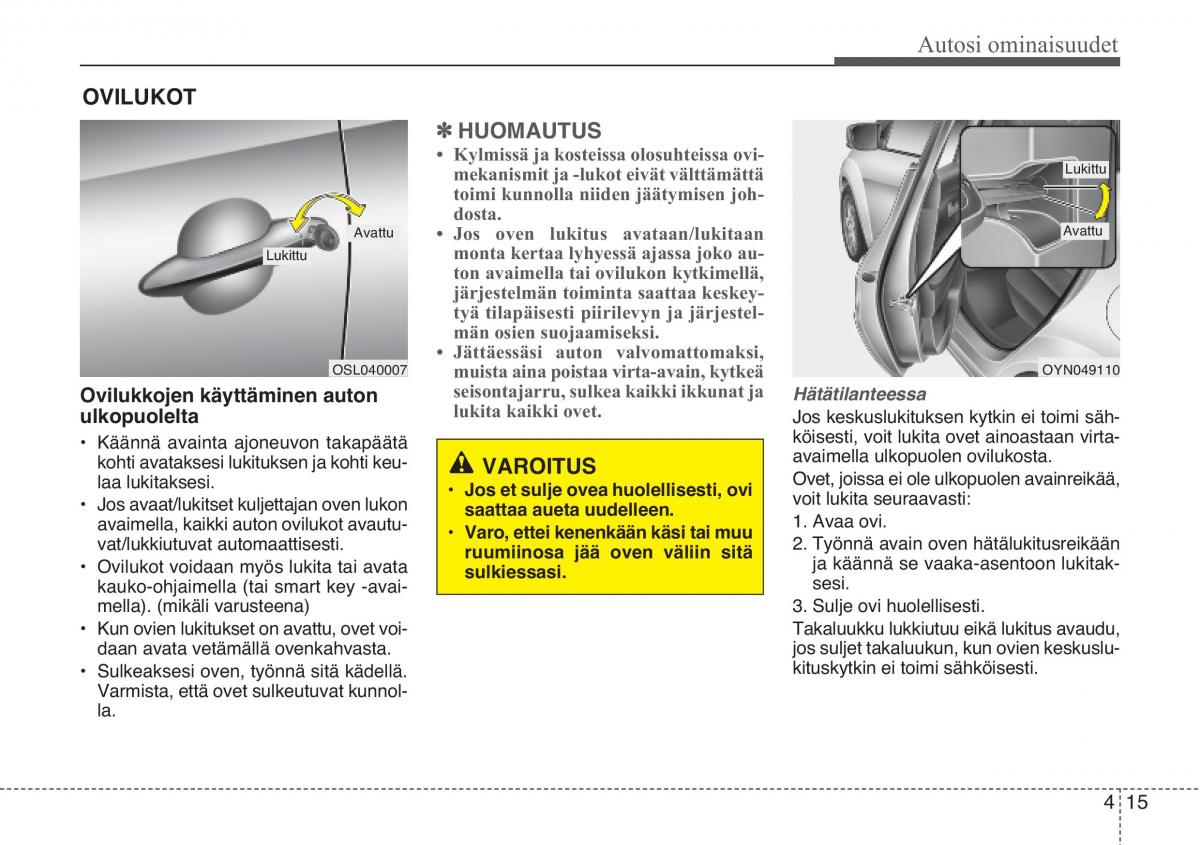 KIA Sportage III 3 omistajan kasikirja / page 96