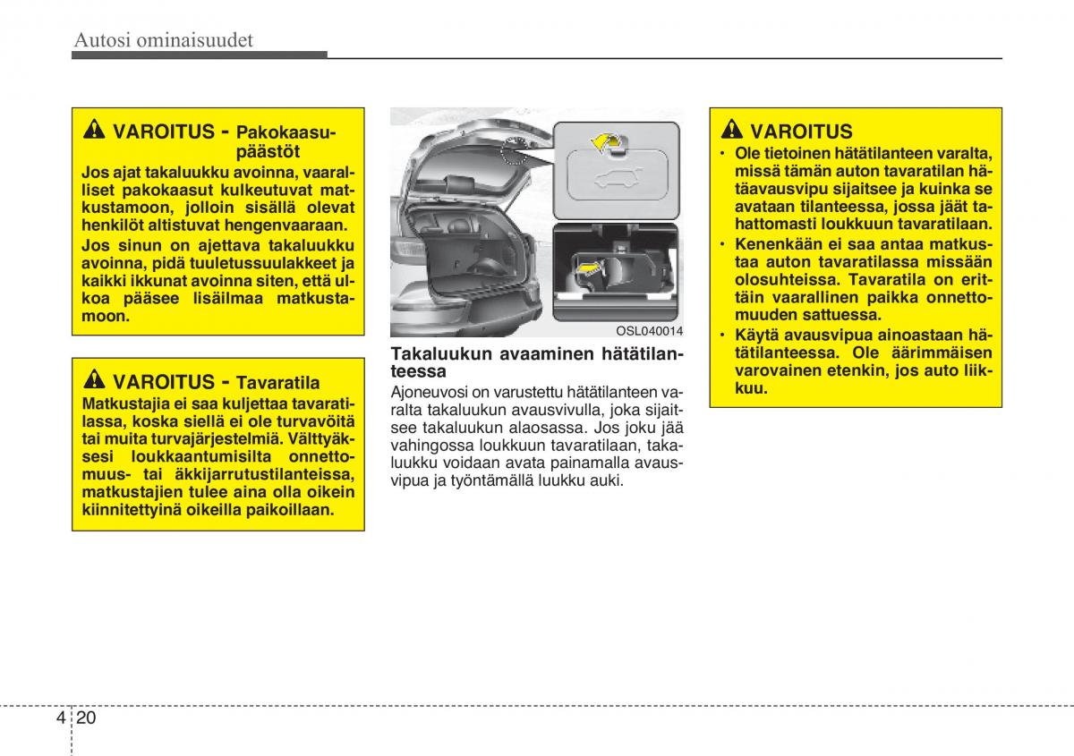 KIA Sportage III 3 omistajan kasikirja / page 101