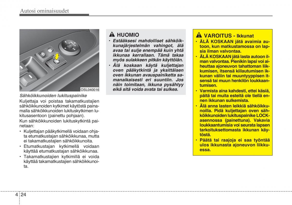 KIA Sportage III 3 omistajan kasikirja / page 105