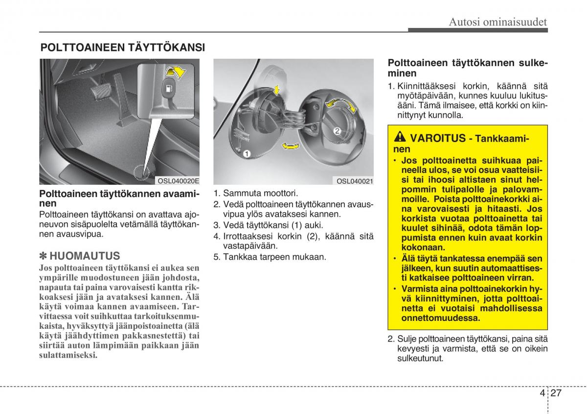 KIA Sportage III 3 omistajan kasikirja / page 108