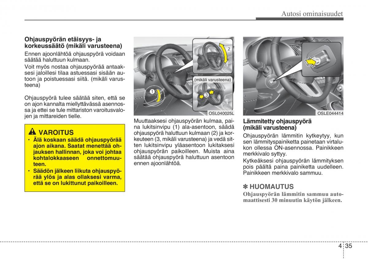 KIA Sportage III 3 omistajan kasikirja / page 116