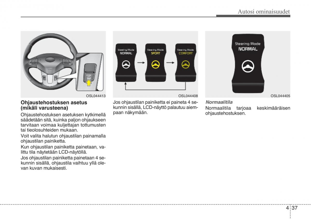 KIA Sportage III 3 omistajan kasikirja / page 118