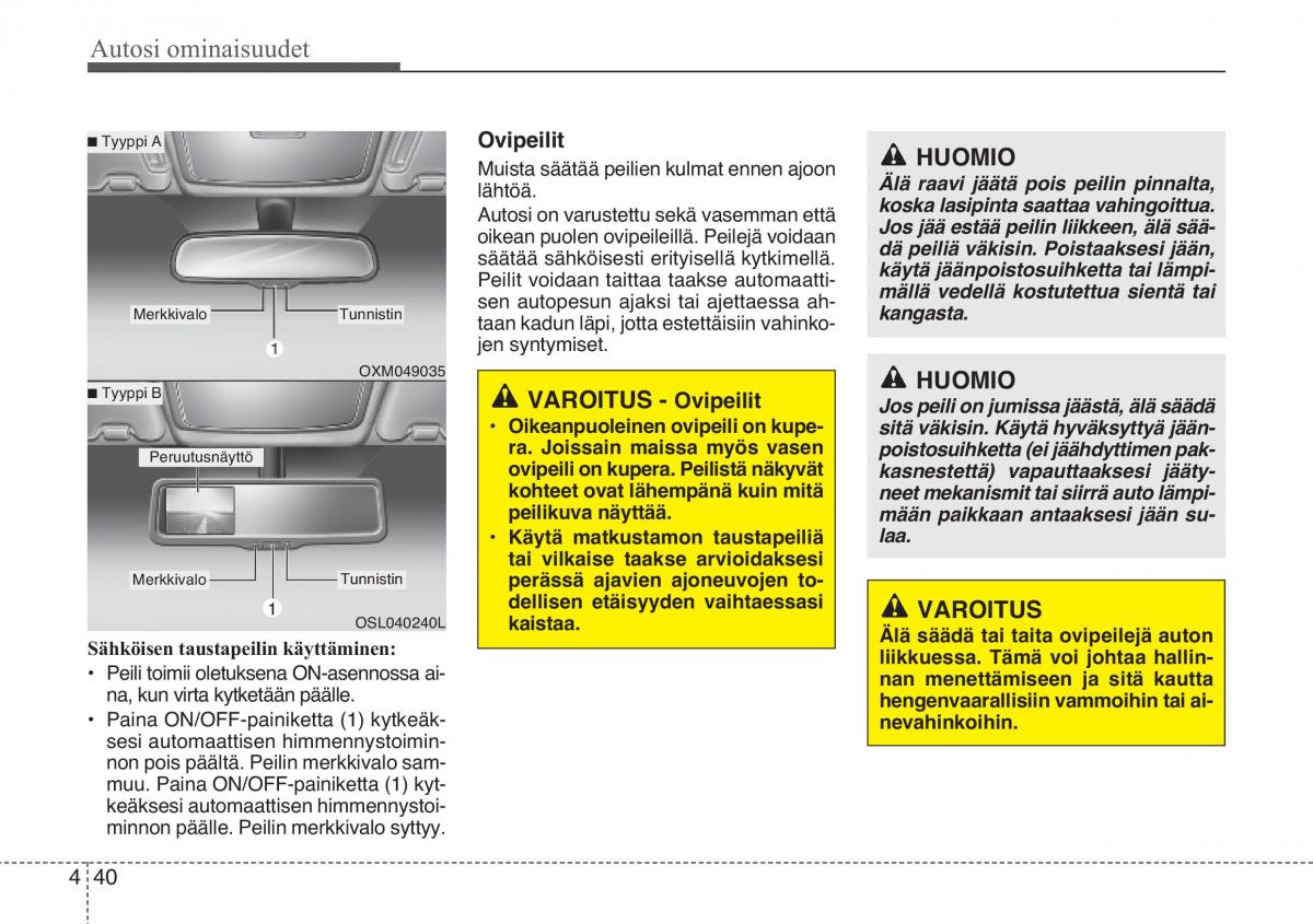 KIA Sportage III 3 omistajan kasikirja / page 121