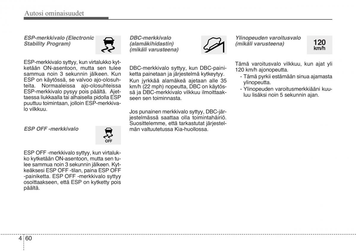 KIA Sportage III 3 omistajan kasikirja / page 141