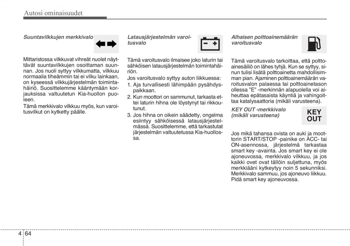 KIA Sportage III 3 omistajan kasikirja / page 145