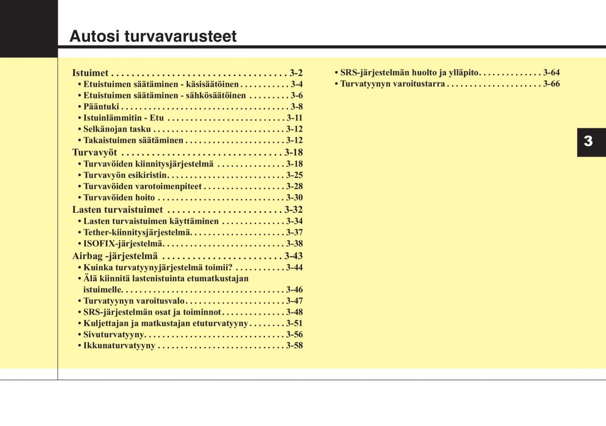 KIA Sportage III 3 omistajan kasikirja / page 16