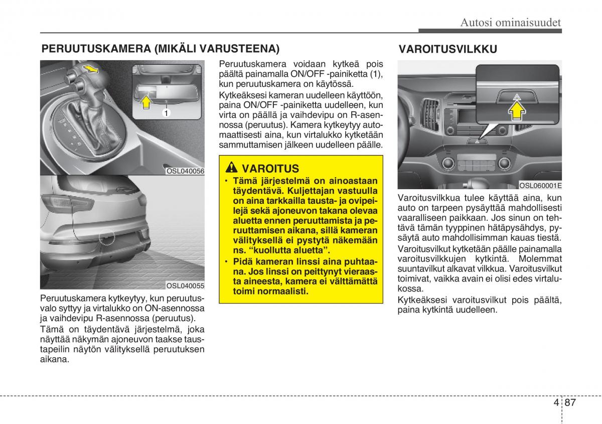 KIA Sportage III 3 omistajan kasikirja / page 168