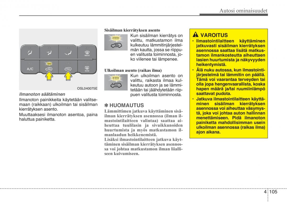 KIA Sportage III 3 omistajan kasikirja / page 186