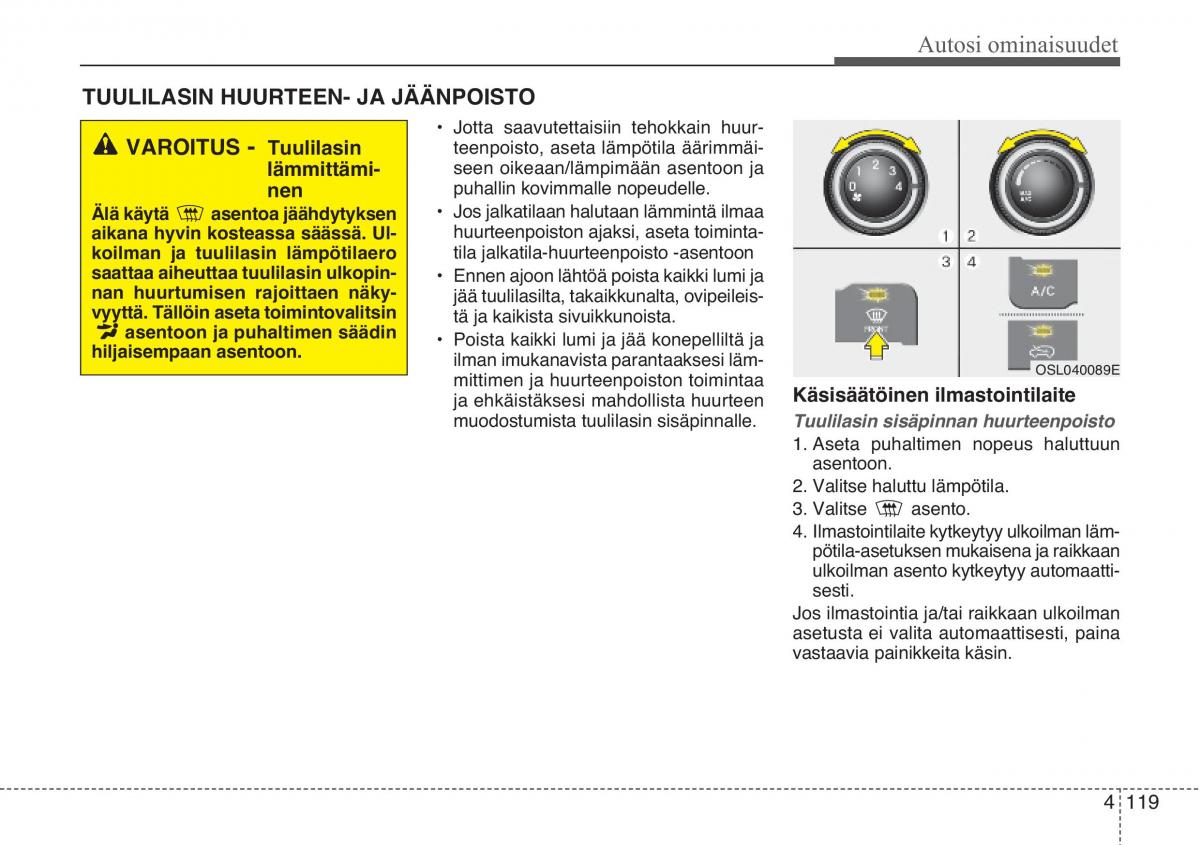 KIA Sportage III 3 omistajan kasikirja / page 200