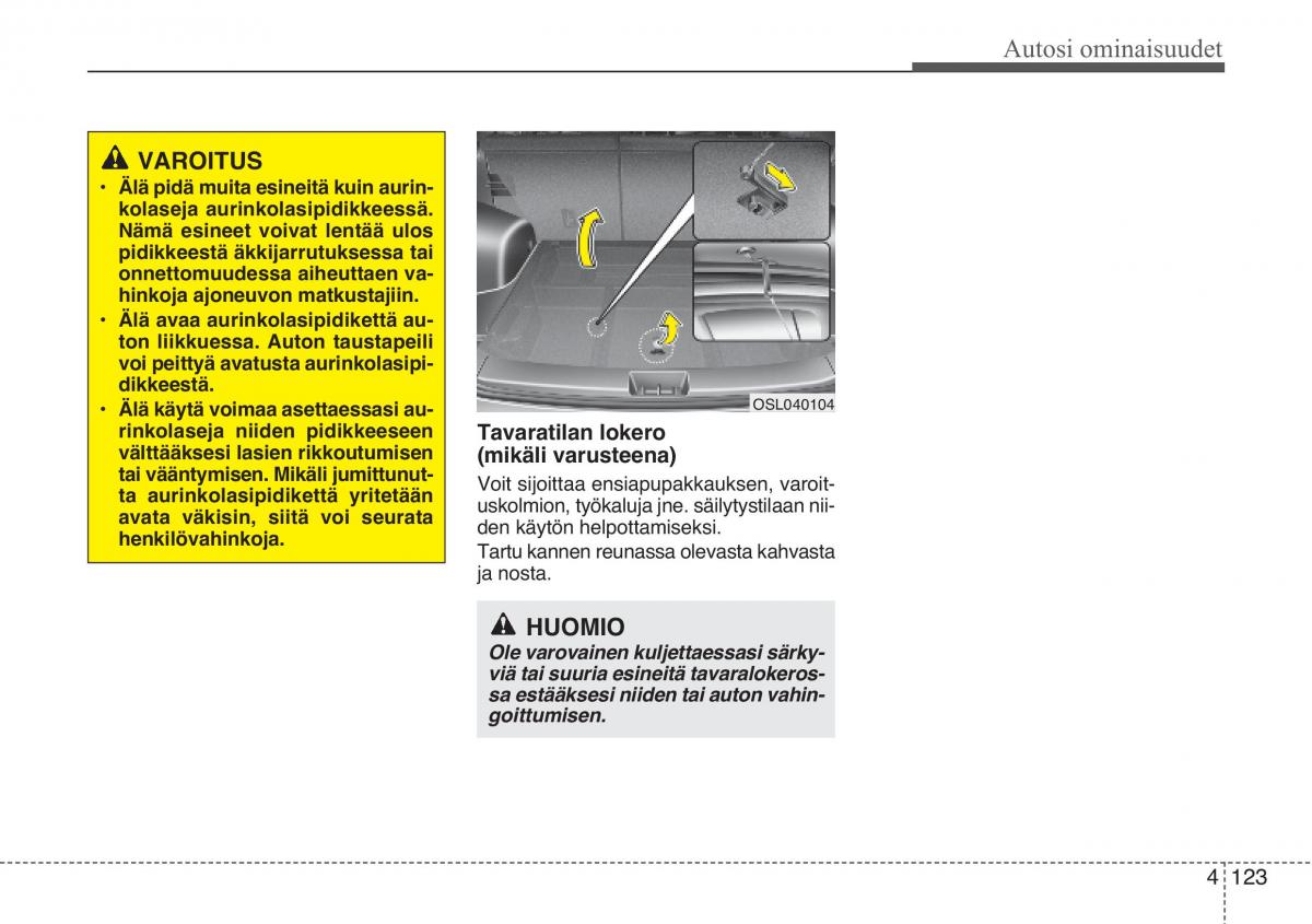 KIA Sportage III 3 omistajan kasikirja / page 204