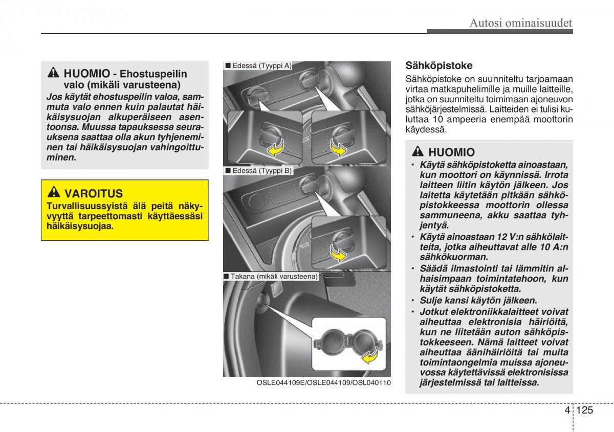 KIA Sportage III 3 omistajan kasikirja / page 206