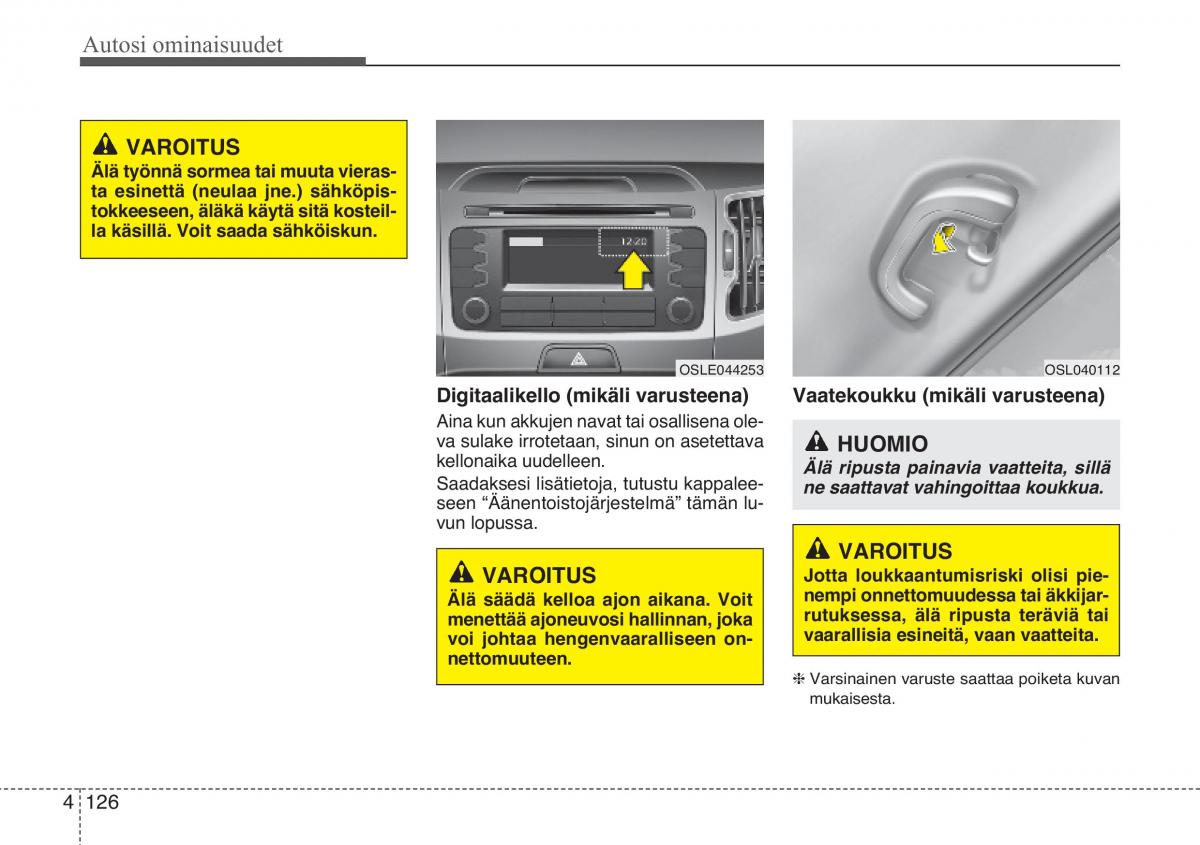 KIA Sportage III 3 omistajan kasikirja / page 207