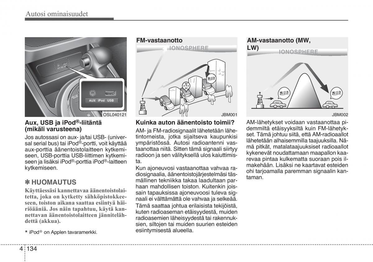 KIA Sportage III 3 omistajan kasikirja / page 215