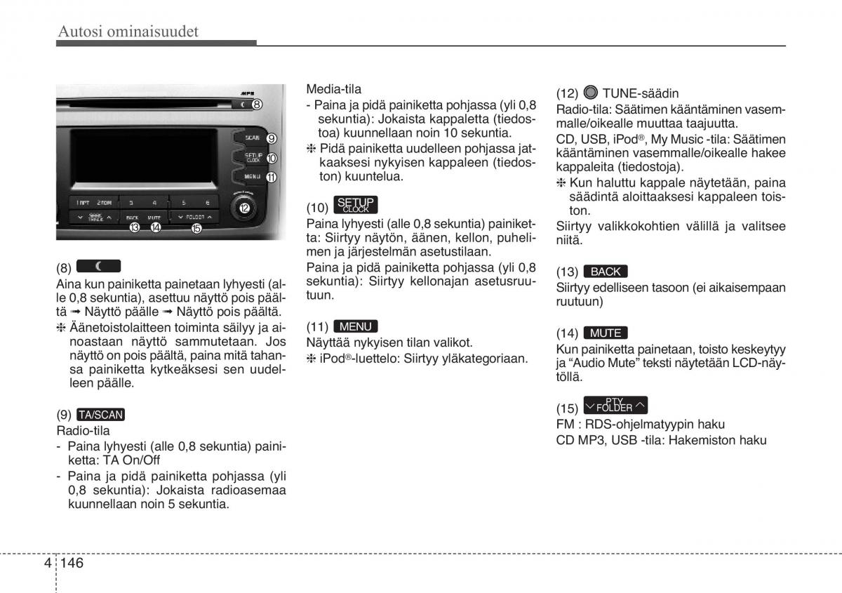 KIA Sportage III 3 omistajan kasikirja / page 227