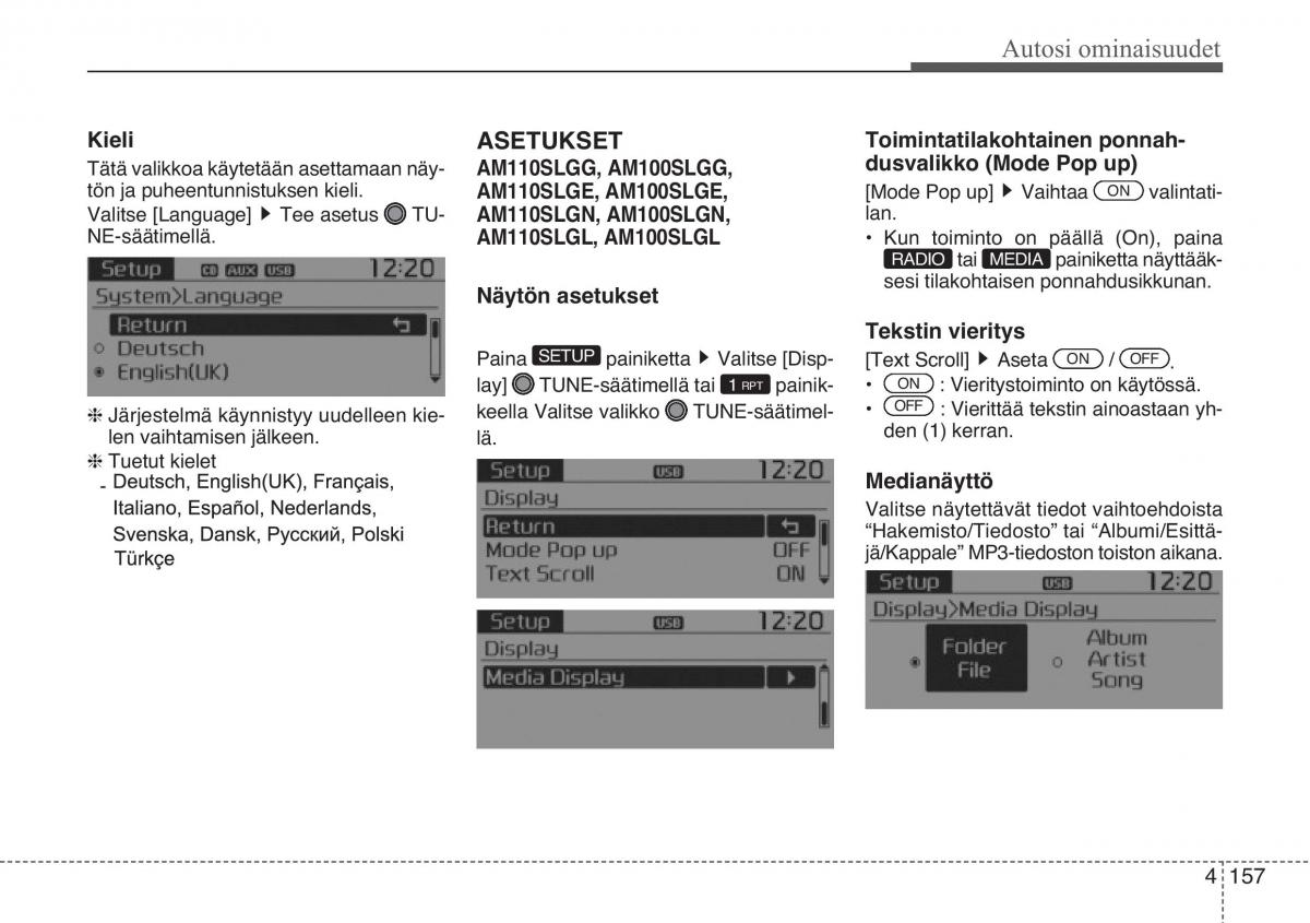 KIA Sportage III 3 omistajan kasikirja / page 238