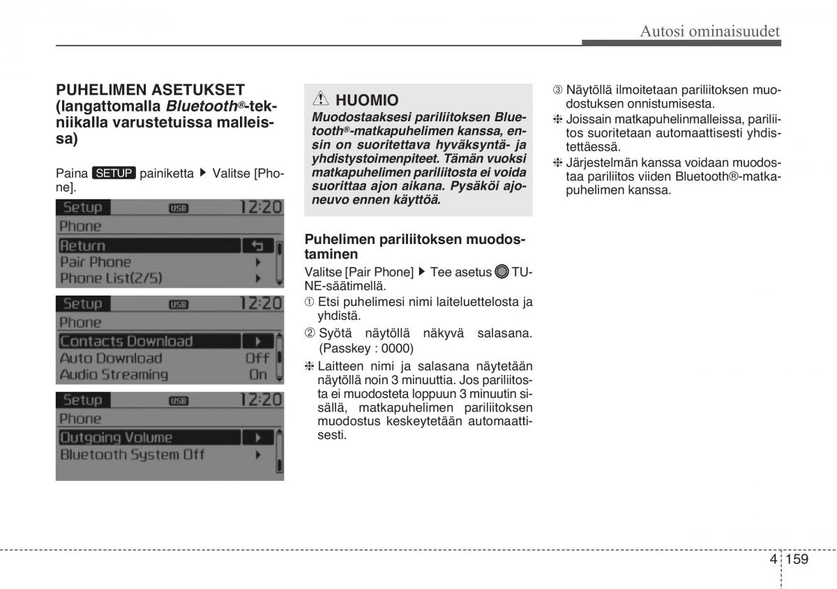 KIA Sportage III 3 omistajan kasikirja / page 240