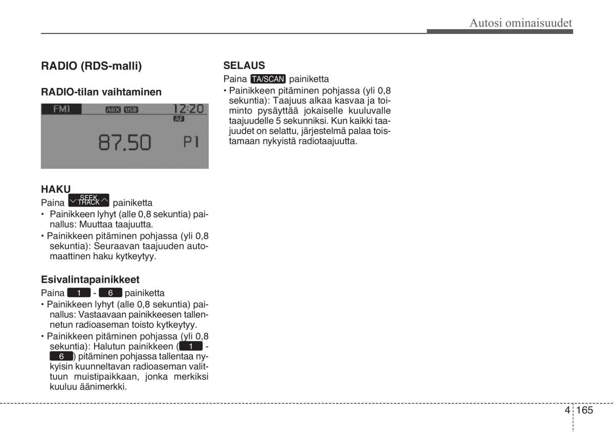 KIA Sportage III 3 omistajan kasikirja / page 246