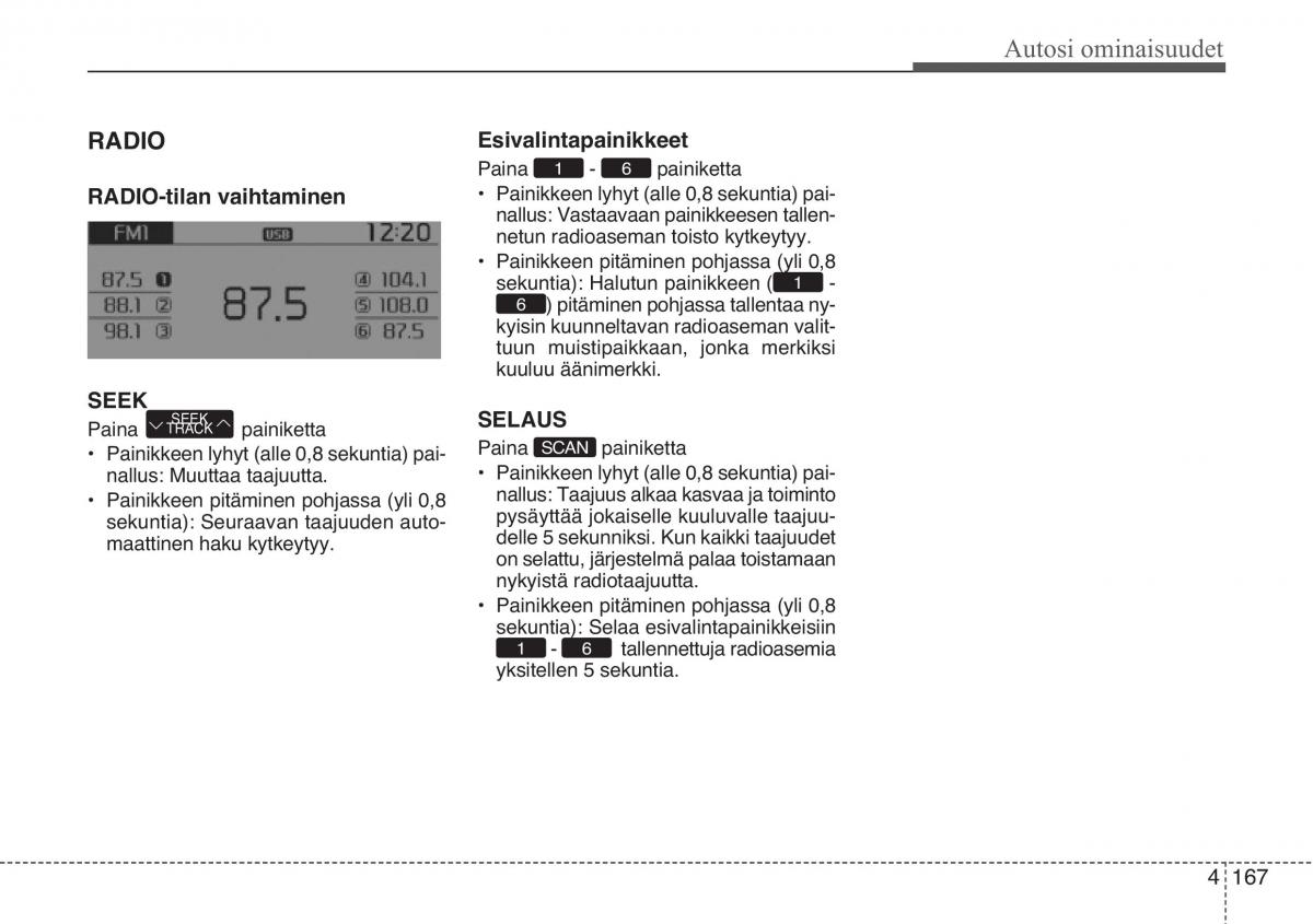 KIA Sportage III 3 omistajan kasikirja / page 248