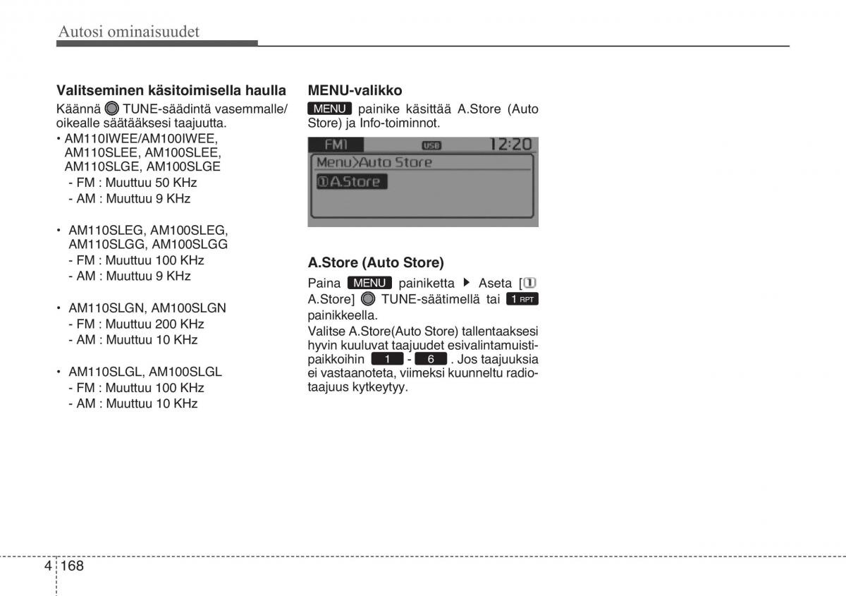 KIA Sportage III 3 omistajan kasikirja / page 249