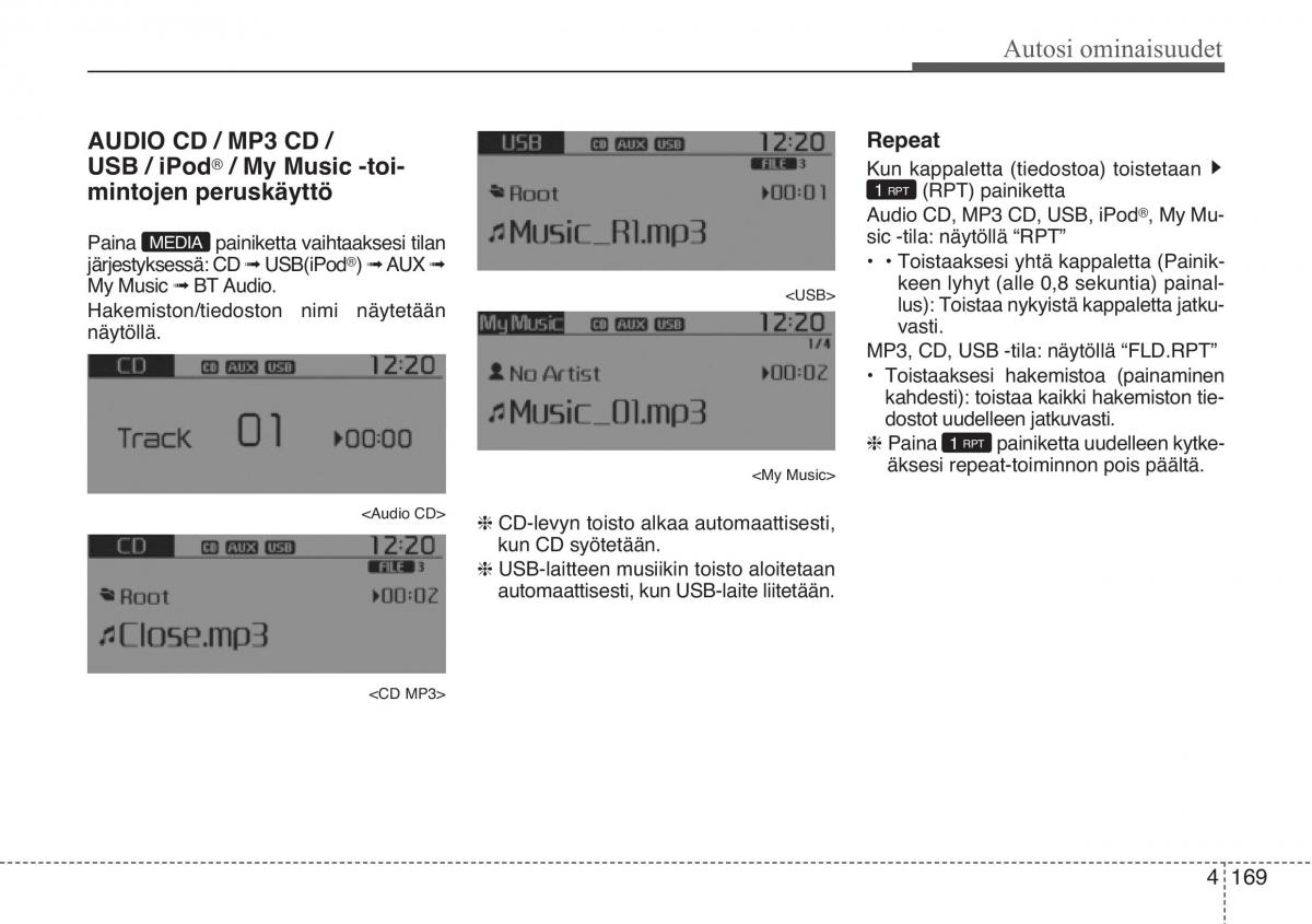 KIA Sportage III 3 omistajan kasikirja / page 250