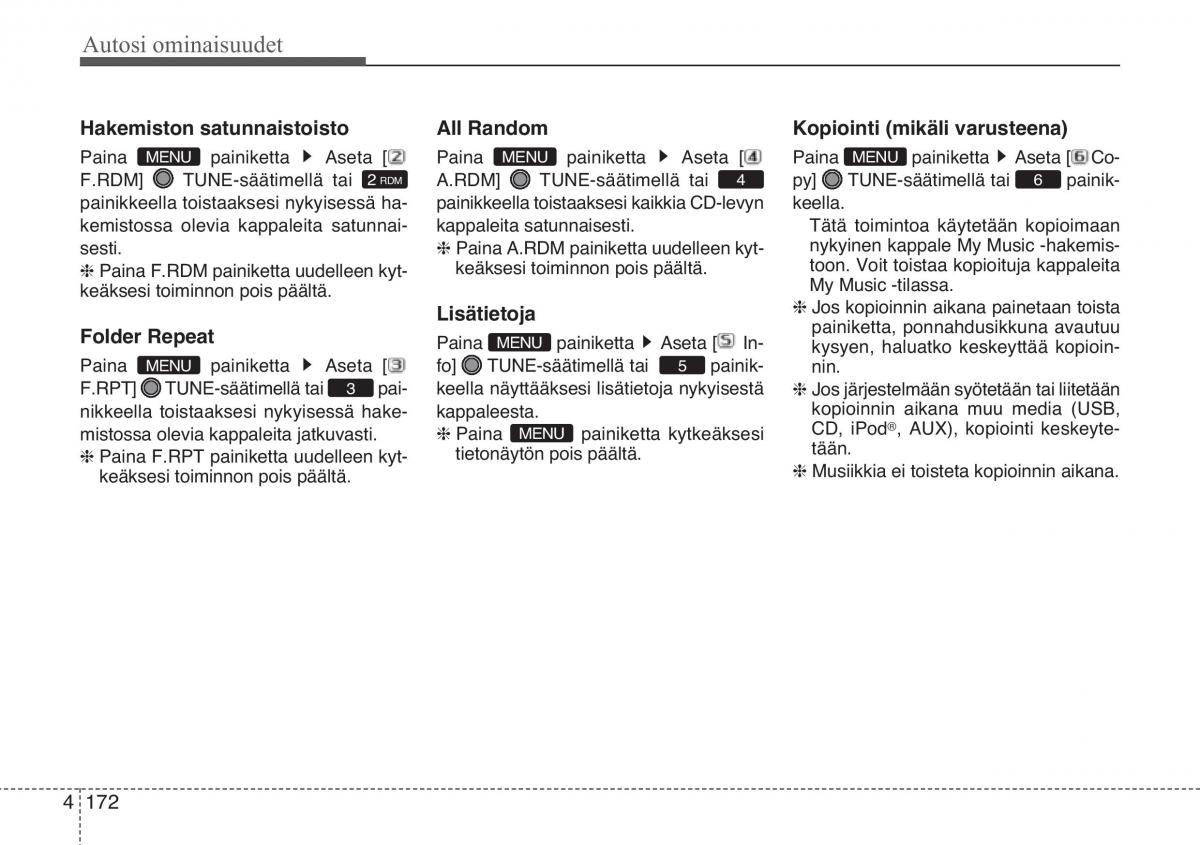 KIA Sportage III 3 omistajan kasikirja / page 253