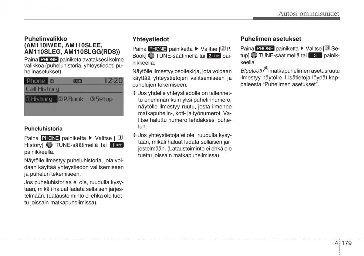 KIA Sportage III 3 omistajan kasikirja / page 260