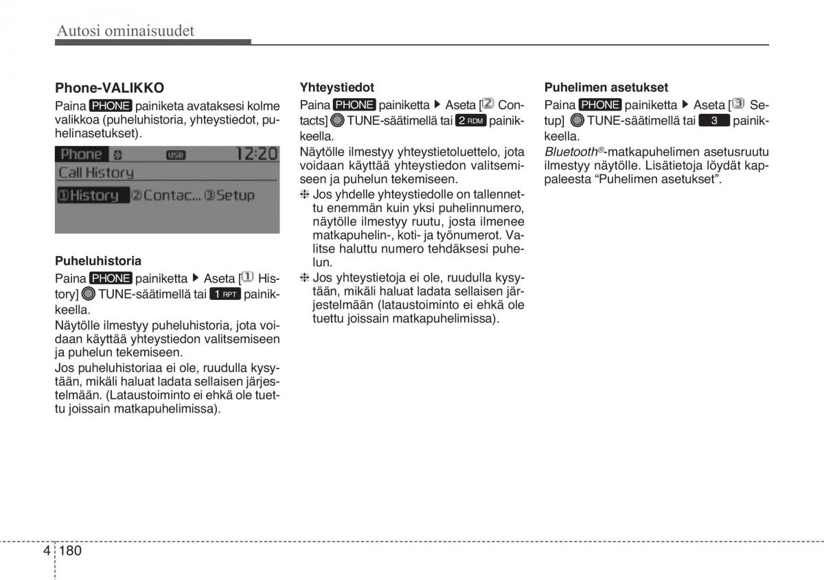 KIA Sportage III 3 omistajan kasikirja / page 261