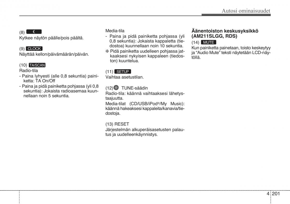 KIA Sportage III 3 omistajan kasikirja / page 274