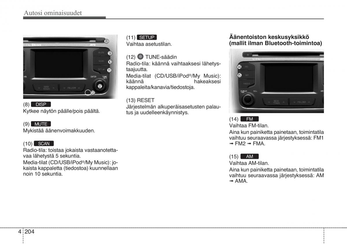 KIA Sportage III 3 omistajan kasikirja / page 277