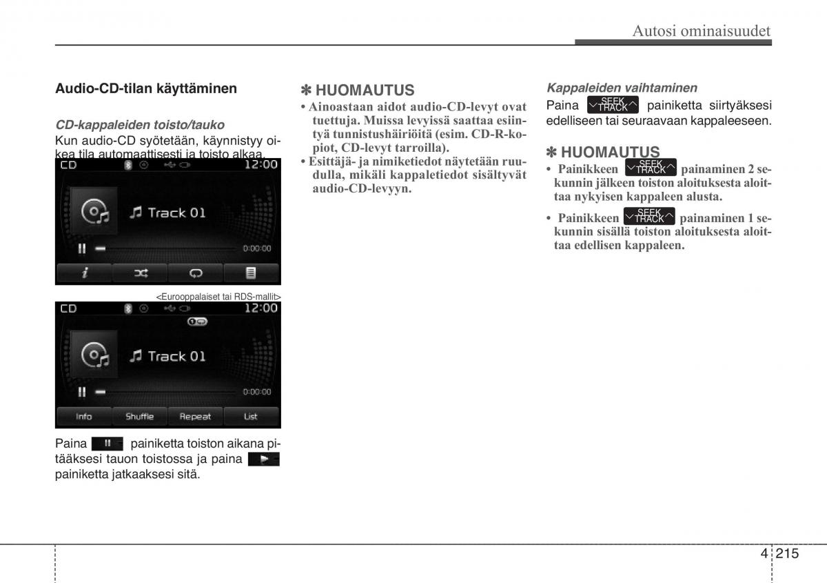 KIA Sportage III 3 omistajan kasikirja / page 288