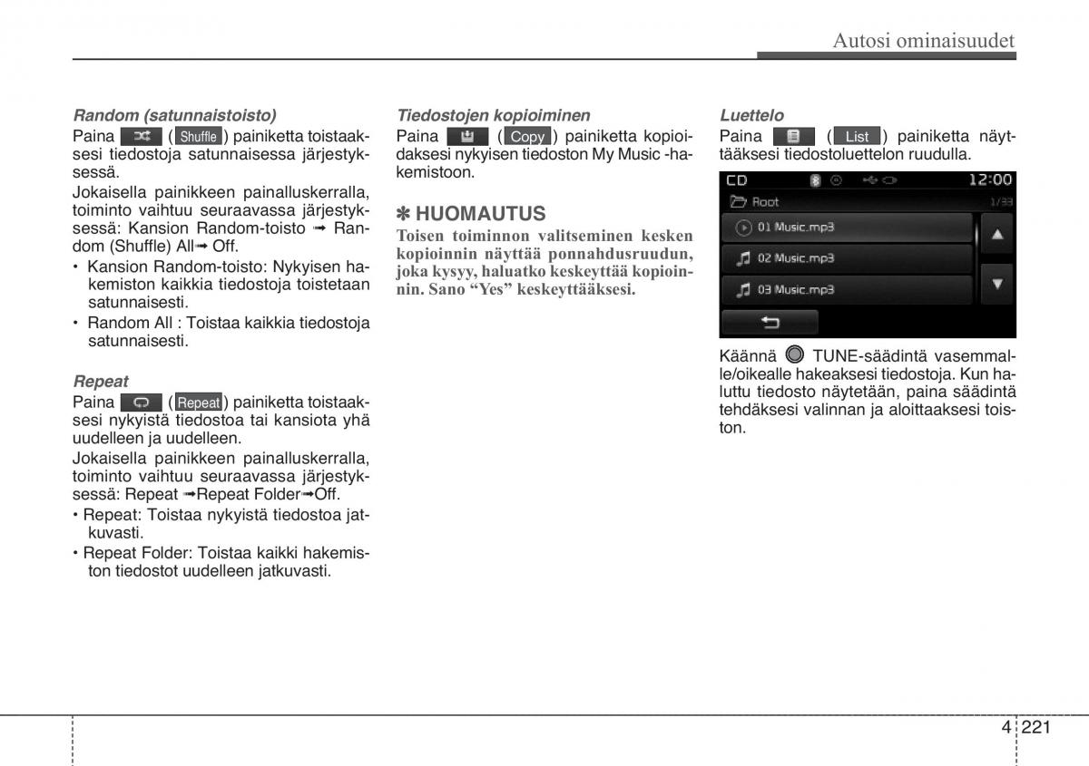 KIA Sportage III 3 omistajan kasikirja / page 294