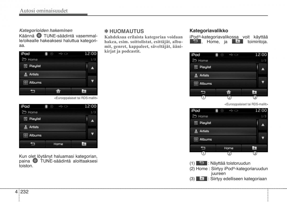 KIA Sportage III 3 omistajan kasikirja / page 305