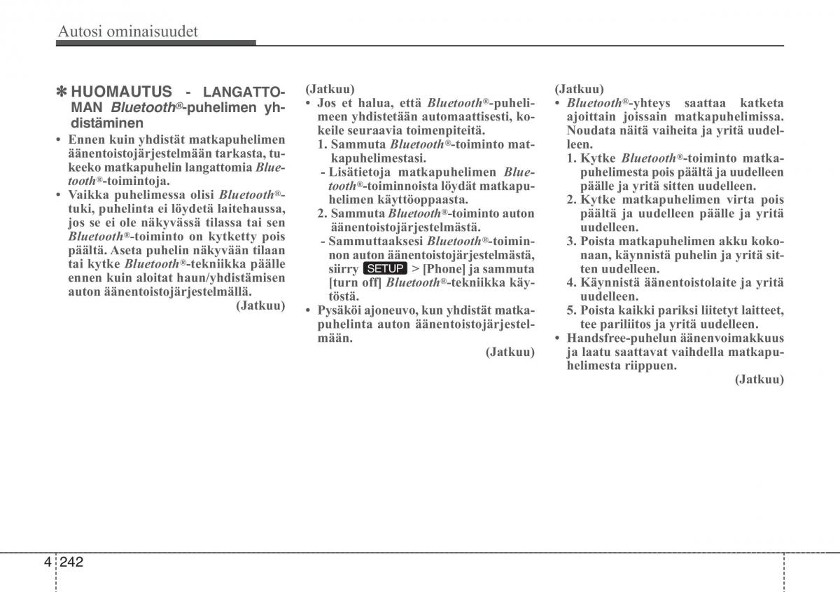 KIA Sportage III 3 omistajan kasikirja / page 315