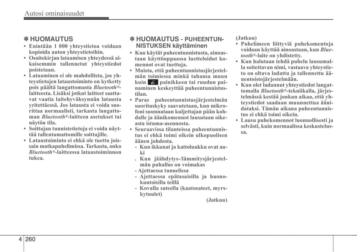 KIA Sportage III 3 omistajan kasikirja / page 333