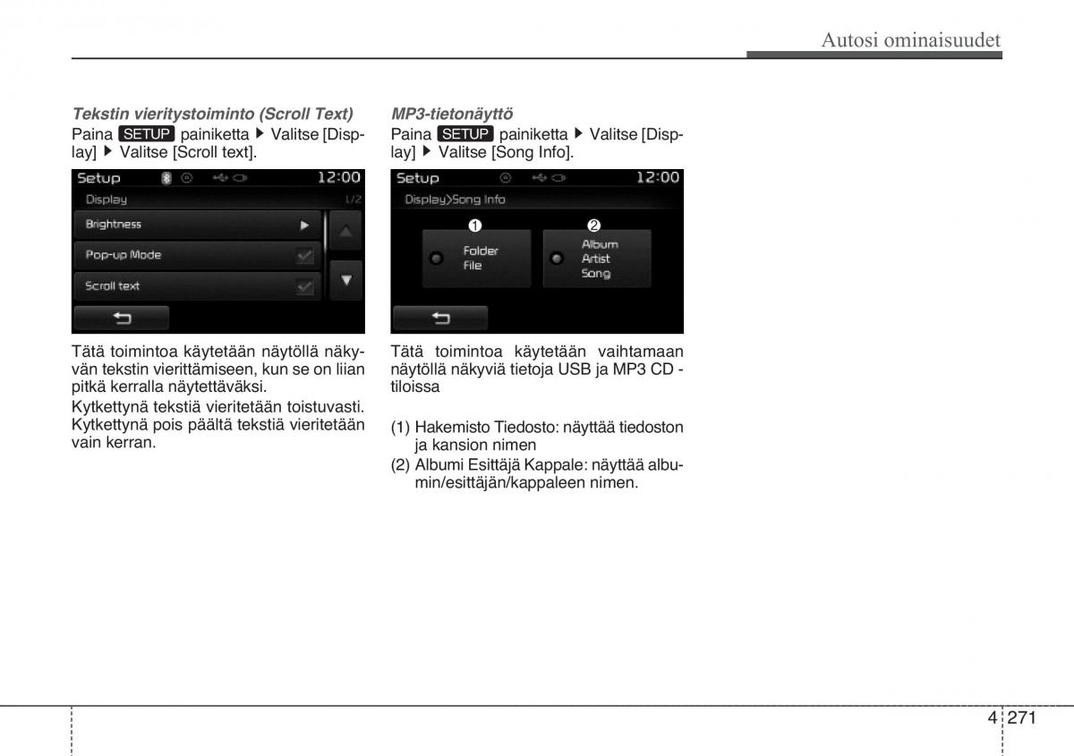 KIA Sportage III 3 omistajan kasikirja / page 344