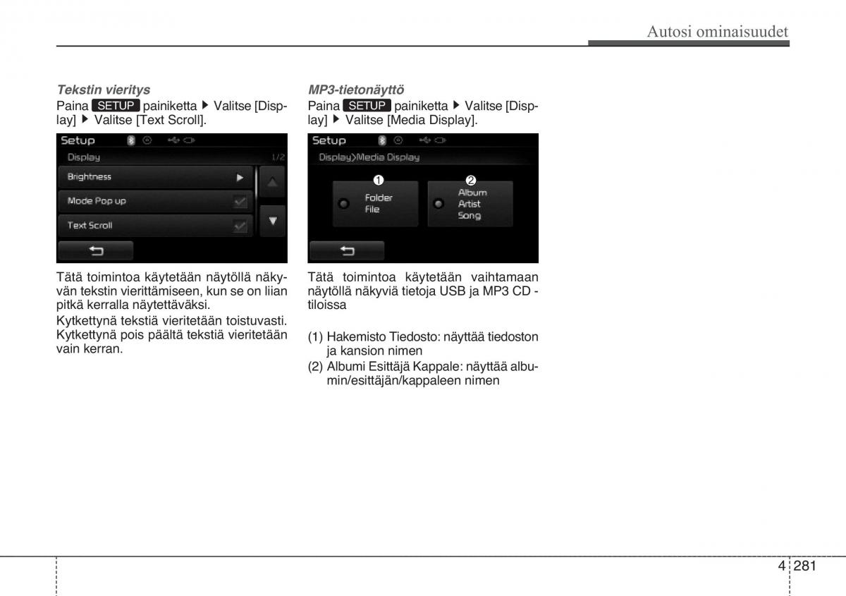 KIA Sportage III 3 omistajan kasikirja / page 354