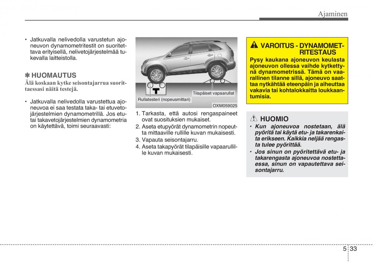 KIA Sportage III 3 omistajan kasikirja / page 395