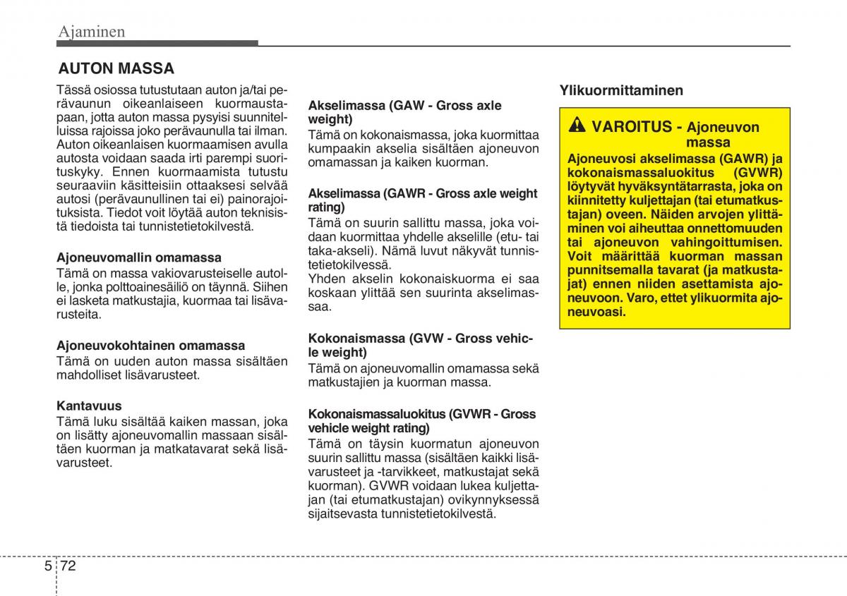 KIA Sportage III 3 omistajan kasikirja / page 434