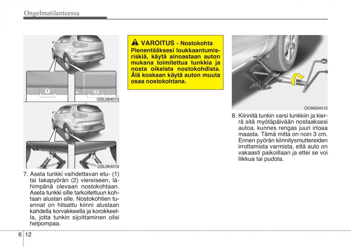 KIA Sportage III 3 omistajan kasikirja / page 446