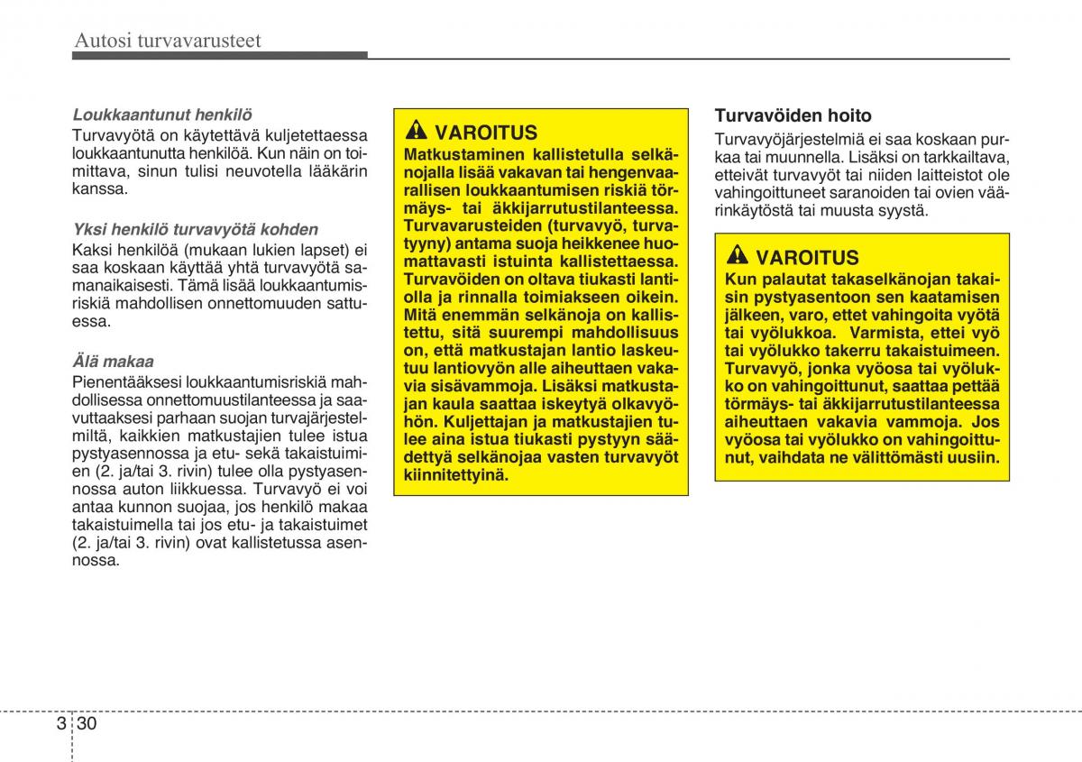 KIA Sportage III 3 omistajan kasikirja / page 45