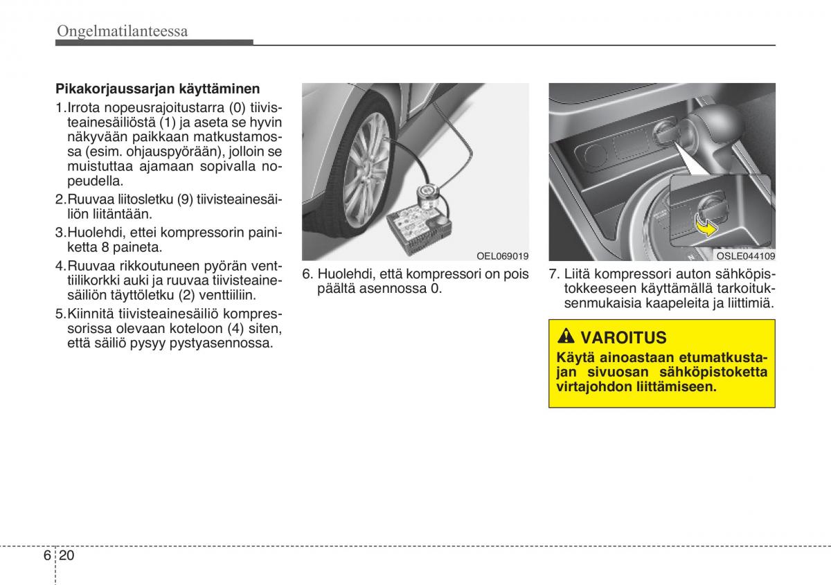 KIA Sportage III 3 omistajan kasikirja / page 454