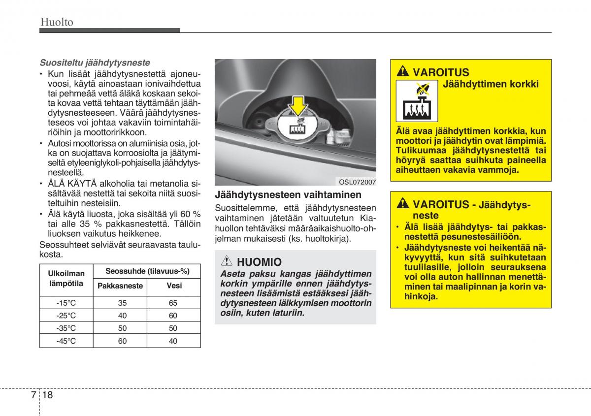 KIA Sportage III 3 omistajan kasikirja / page 485