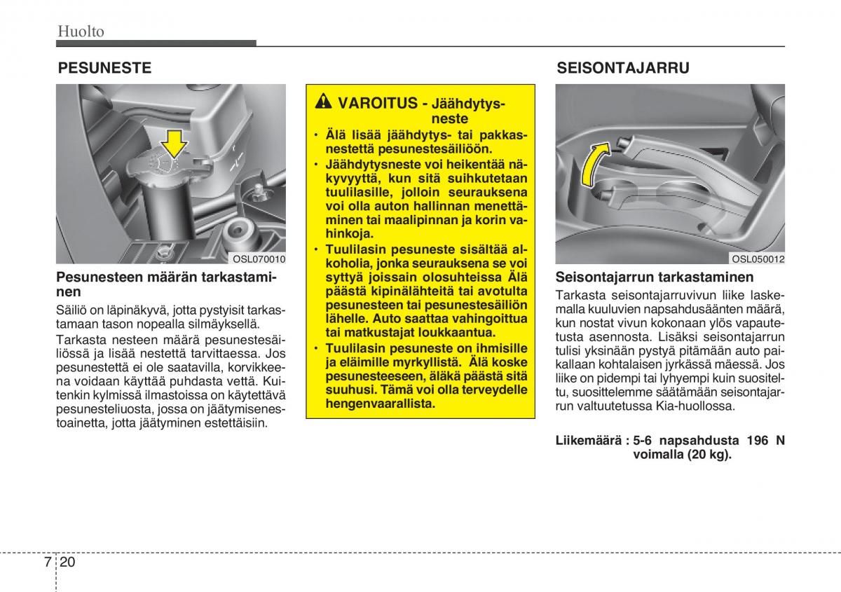 KIA Sportage III 3 omistajan kasikirja / page 487