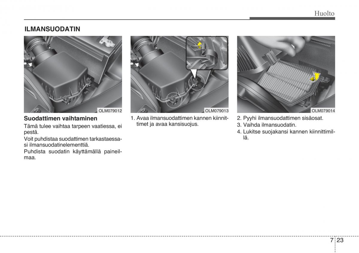 KIA Sportage III 3 omistajan kasikirja / page 490