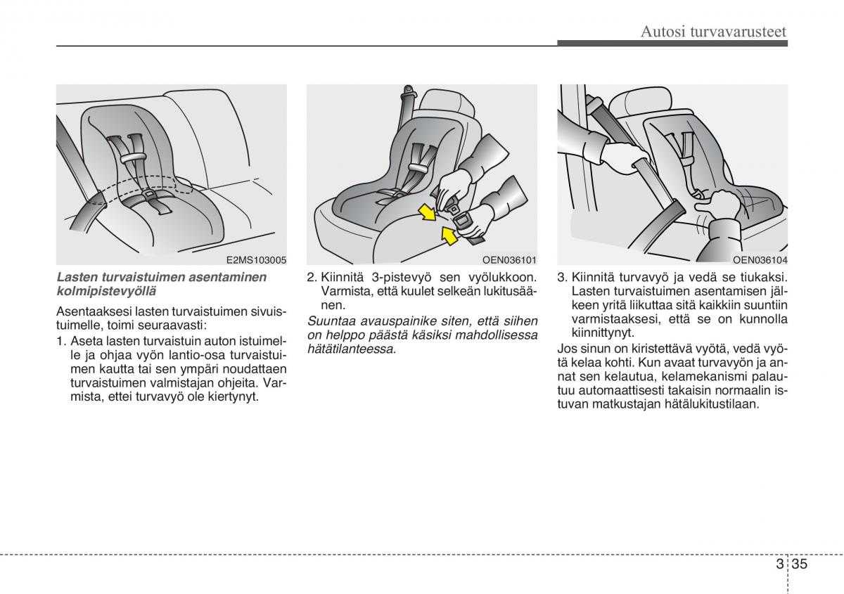 KIA Sportage III 3 omistajan kasikirja / page 50