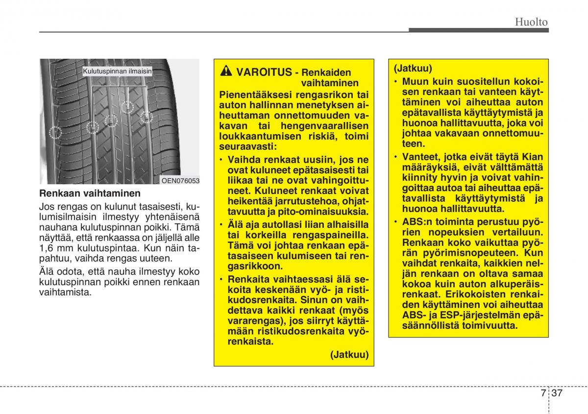 KIA Sportage III 3 omistajan kasikirja / page 504