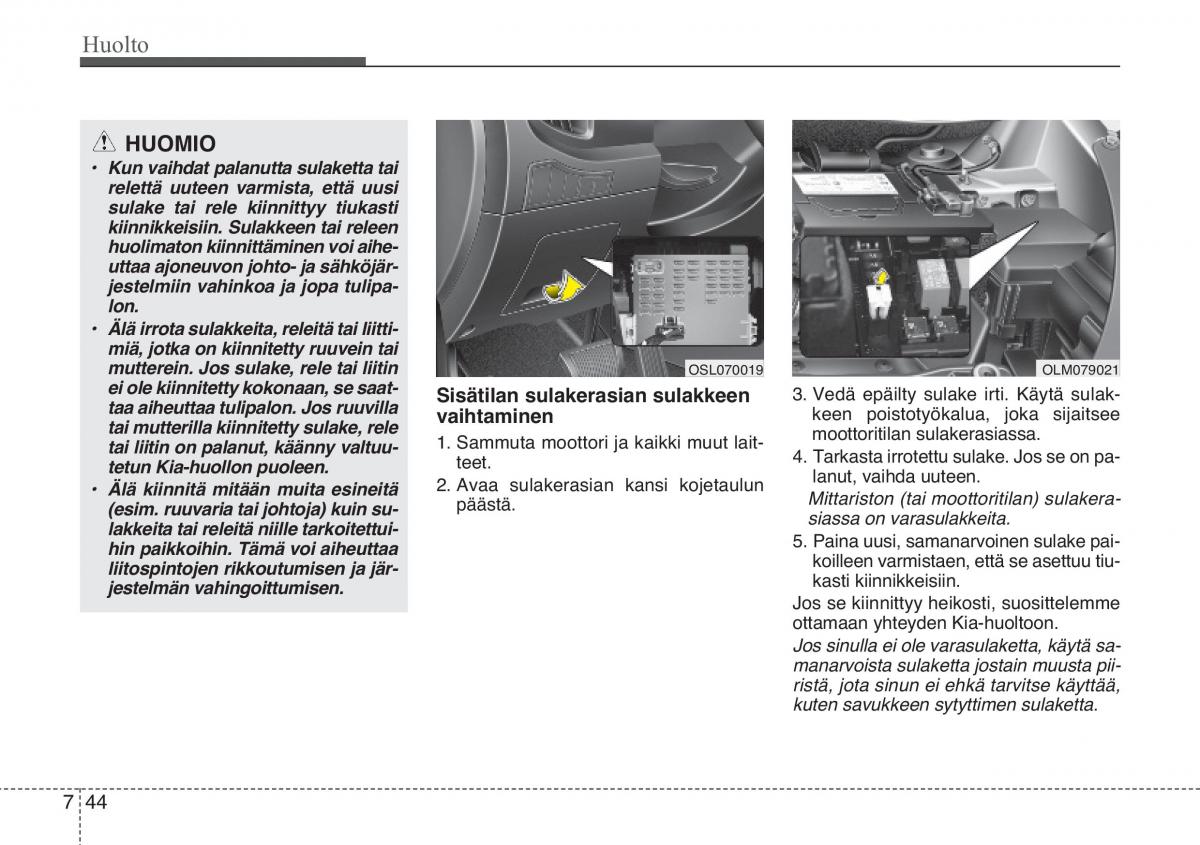 KIA Sportage III 3 omistajan kasikirja / page 511