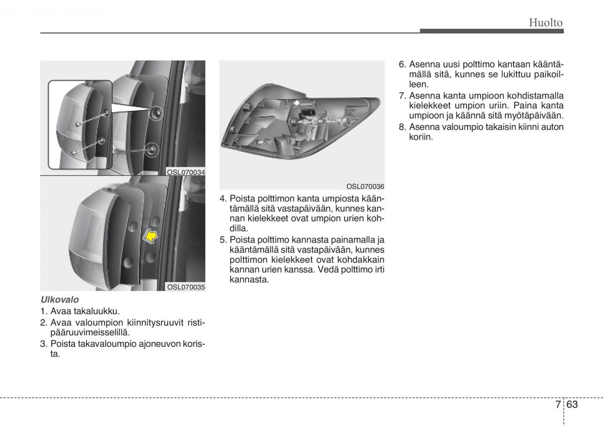 KIA Sportage III 3 omistajan kasikirja / page 530