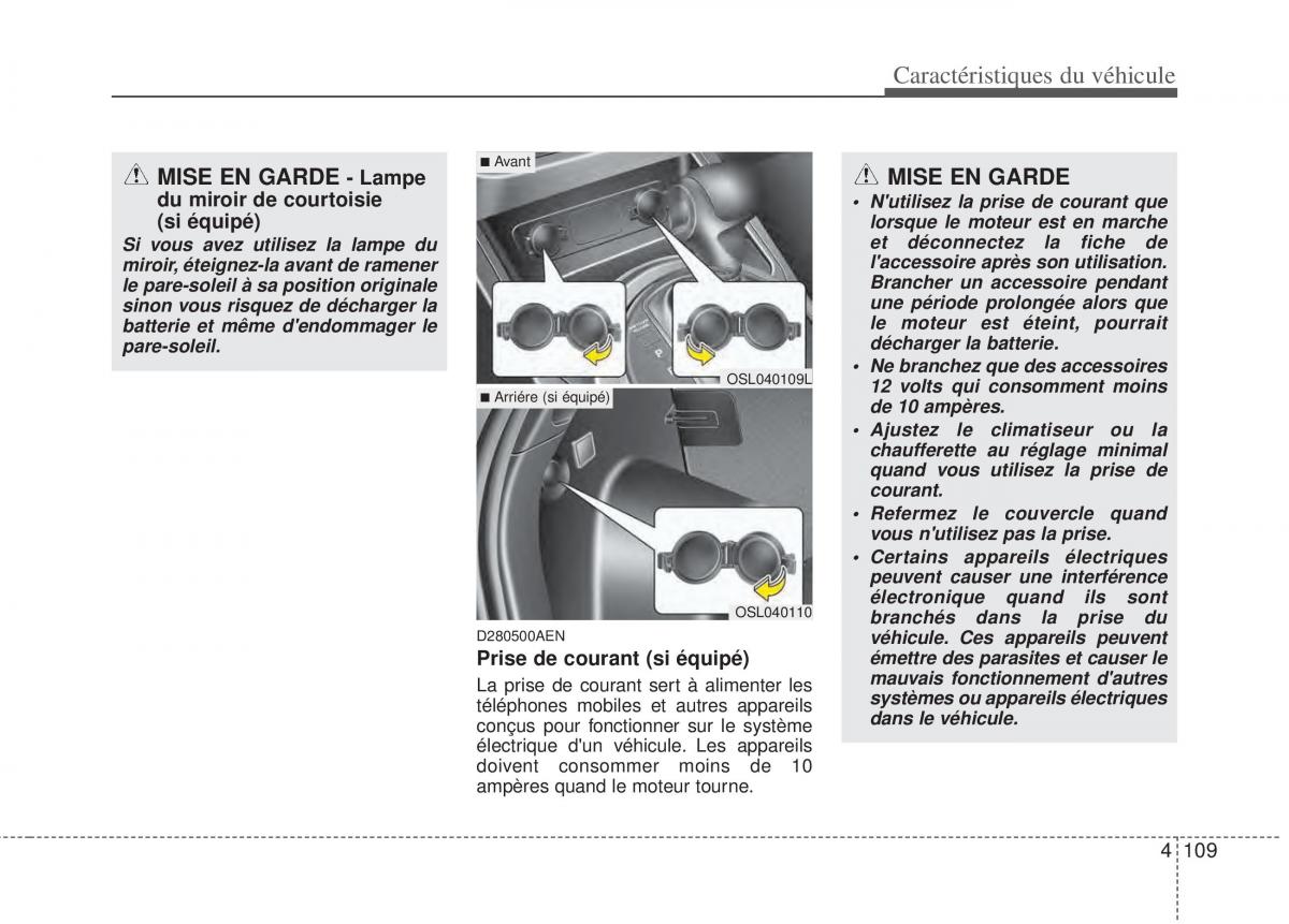 KIA Sportage III 3 manuel du proprietaire / page 190